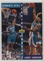 Kendall Gill, Larry Johnson [EX to NM]