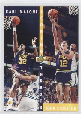 1992-93 Upper Deck - [Base] #66 - Karl Malone, John Stockton