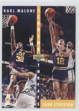 1992-93 Upper Deck - [Base] #66 - Karl Malone, John Stockton