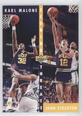 1992-93 Upper Deck - [Base] #66 - Karl Malone, John Stockton