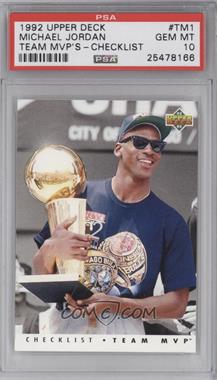 1992-93 Upper Deck - Team MVP #TM1 - Michael Jordan [PSA 10 GEM MT]