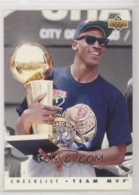 1992-93 Upper Deck - Team MVP #TM1 - Michael Jordan