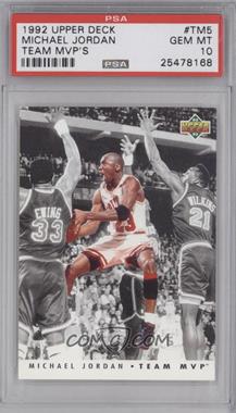 1992-93 Upper Deck - Team MVP #TM5 - Michael Jordan [PSA 10 GEM MT]