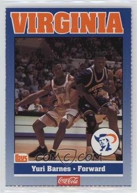 1992-93 Virginia Cavaliers Team Issue - [Base] #_YUBA - Yuri Barnes