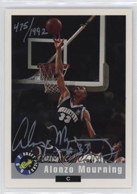 1992 Classic Draft Picks - Autographs - SN/1992 #1992ALMO - Alonzo Mourning /1992