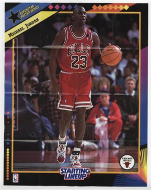 1992 Kenner Starting Lineup - Superstar Poster Series #MIJO.1 - Michael Jordan (Dribbling)