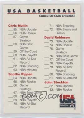 1992 Skybox USA - [Base] #100 - Checklist