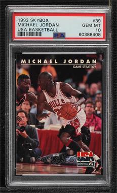 1992 Skybox USA - [Base] #39 - Michael Jordan [PSA 10 GEM MT]