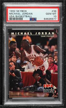 1992 Skybox USA - [Base] #39 - Michael Jordan [PSA 10 GEM MT]