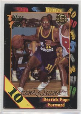 1992 Wild Card Collegiate - [Base] - 10 Stripe #105 - Derrick Pope