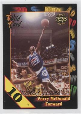 1992 Wild Card Collegiate - [Base] - 10 Stripe #111 - Perry McDonald