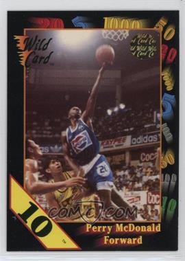 1992 Wild Card Collegiate - [Base] - 10 Stripe #111 - Perry McDonald