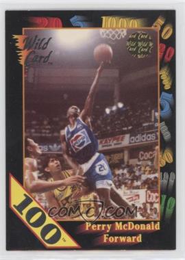 1992 Wild Card Collegiate - [Base] - 100 Stripe #111 - Perry McDonald