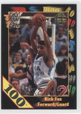 1992 Wild Card Collegiate - [Base] - 100 Stripe #19 - Rick Fox