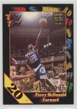 1992 Wild Card Collegiate - [Base] - 20 Stripe #111 - Perry McDonald