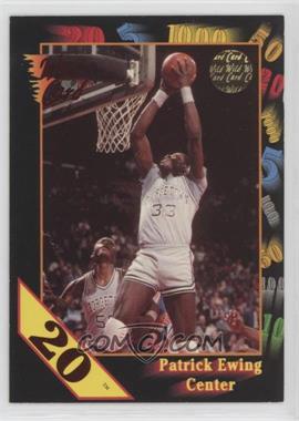 1992 Wild Card Collegiate - [Base] - 20 Stripe #15 - Patrick Ewing