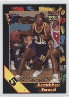 1992 Wild Card Collegiate - [Base] - 5 Stripe #105 - Derrick Pope