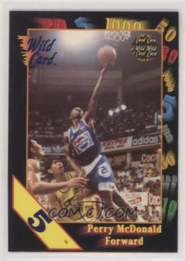 1992 Wild Card Collegiate - [Base] - 5 Stripe #111 - Perry McDonald