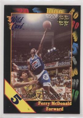 1992 Wild Card Collegiate - [Base] - 5 Stripe #111 - Perry McDonald