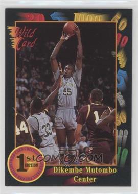 1992 Wild Card Collegiate - [Base] #5.2 - Dikembe Mutombo