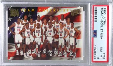 1993-94 Fleer Ultra - Mail-In Team USA #M3 - Team USA (Olympics) Team [PSA 8 NM‑MT]