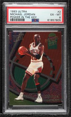 1993-94 Fleer Ultra - Power in the Key #2 - Michael Jordan [PSA 6 EX‑MT]