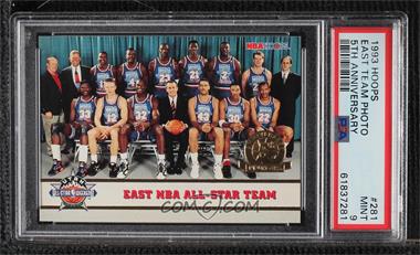 1993-94 NBA Hoops - [Base] - 5th Anniversary #281 - East NBA All-Star Team [PSA 9 MINT]