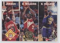 Michael Jordan, Dominique Wilkins, Karl Malone