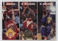 Michael Jordan, Dominique Wilkins, Karl Malone