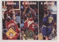 Michael Jordan, Dominique Wilkins, Karl Malone