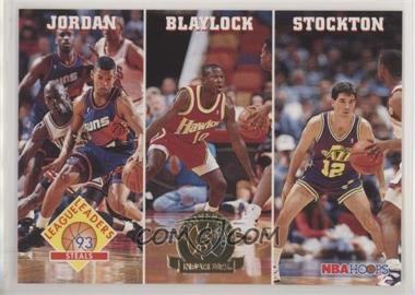 1993-94 NBA Hoops - [Base] - 5th Anniversary #289 - Michael Jordan, Mookie Blaylock, John Stockton