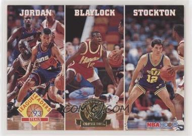 1993-94 NBA Hoops - [Base] - 5th Anniversary #289 - Michael Jordan, Mookie Blaylock, John Stockton