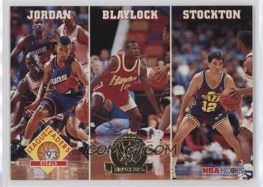1993-94 NBA Hoops - [Base] - 5th Anniversary #289 - Michael Jordan, Mookie Blaylock, John Stockton