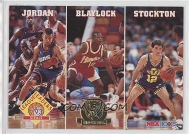 1993-94 NBA Hoops - [Base] - 5th Anniversary #289 - Michael Jordan, Mookie Blaylock, John Stockton