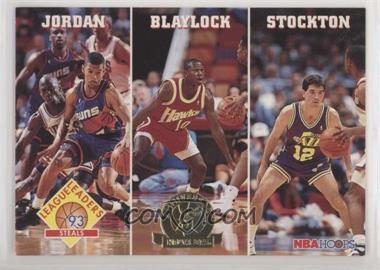 1993-94 NBA Hoops - [Base] - 5th Anniversary #289 - Michael Jordan, Mookie Blaylock, John Stockton