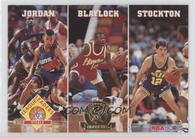 1993-94 NBA Hoops - [Base] - 5th Anniversary #289 - Michael Jordan, Mookie Blaylock, John Stockton