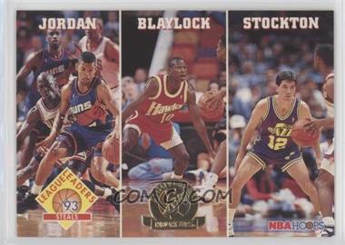 1993-94 NBA Hoops - [Base] - 5th Anniversary #289 - Michael Jordan, Mookie Blaylock, John Stockton