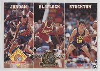 Michael Jordan, Mookie Blaylock, John Stockton [EX to NM]