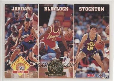 1993-94 NBA Hoops - [Base] - 5th Anniversary #289 - Michael Jordan, Mookie Blaylock, John Stockton