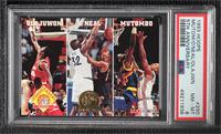 Hakeem Olajuwon, Shaquille O'Neal, Dikembe Mutombo [PSA 8 NM‑MT]