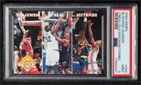 Hakeem Olajuwon, Shaquille O'Neal, Dikembe Mutombo [PSA 9 MINT]