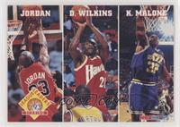 Michael Jordan, Dominique Wilkins, Karl Malone