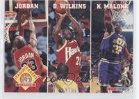 Michael Jordan, Dominique Wilkins, Karl Malone