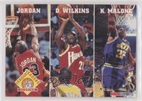 Michael Jordan, Dominique Wilkins, Karl Malone