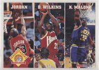 Michael Jordan, Dominique Wilkins, Karl Malone