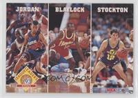 Michael Jordan, Mookie Blaylock, John Stockton [EX to NM]