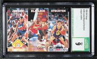 Michael Jordan, Mookie Blaylock, John Stockton [CSG 9 Mint]