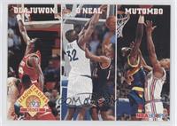 Hakeem Olajuwon, Shaquille O'Neal, Dikembe Mutombo