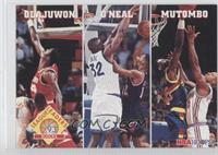 Hakeem Olajuwon, Shaquille O'Neal, Dikembe Mutombo