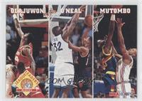 Hakeem Olajuwon, Shaquille O'Neal, Dikembe Mutombo